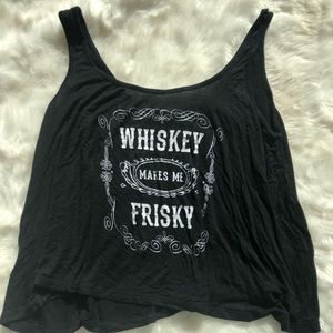 Whiskey Makes Me Frisky Medium Shirt